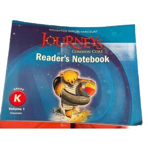 Journeys Reader's Notebook Workbook Grade K Vol 1 & 2 LN